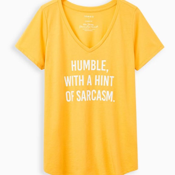 Size 6x Torrid Sarcasm Girlfriend Tee - Signature Jersey - Picture 2 of 4